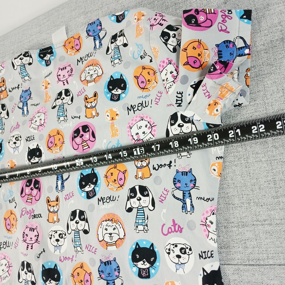 Cherokee Whimsical Tooniforms M‎ Vet Tech Scrub Tops Bundle Kawaii Nurse Core - Picture 7 of 16